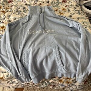 Calvin Klein women's Light Blue comfortable hoodie